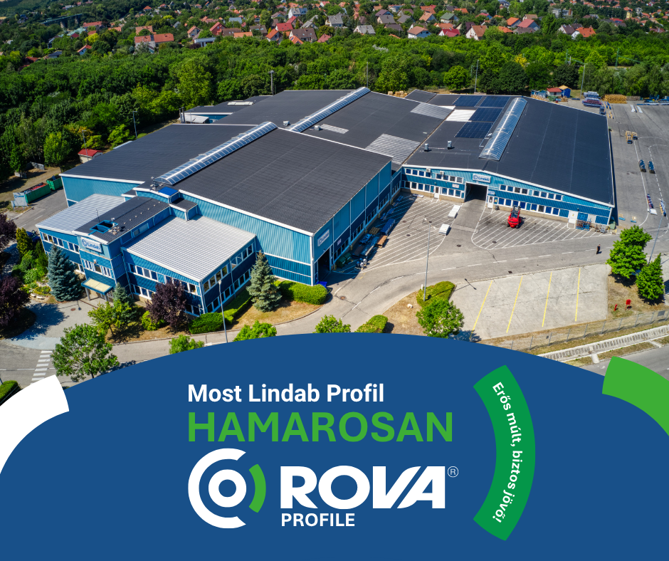 Lindab Profil névváltás – Az üzletág ROVA Profile Kft. néven folytatja működését